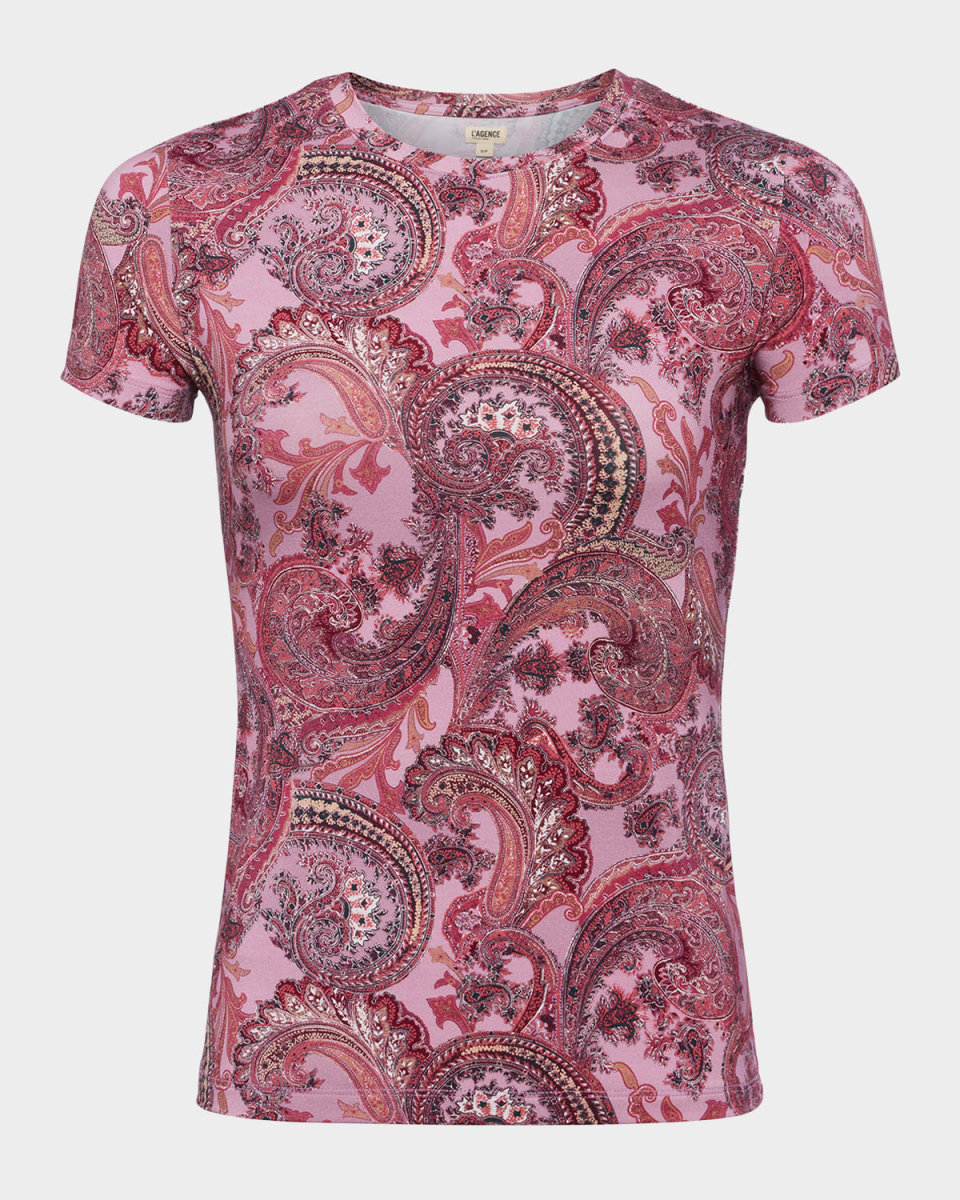 Ressi Short-Sleeve Paisley Tee